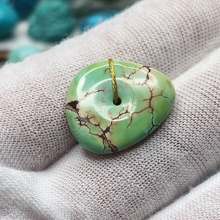 绿松石未镶嵌天然原矿 地大质检