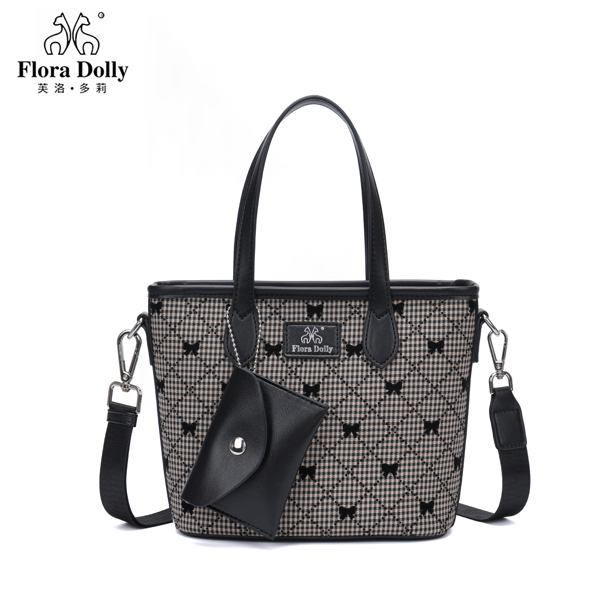 【20*10*18CM】新款菜篮子托特包8633黑色