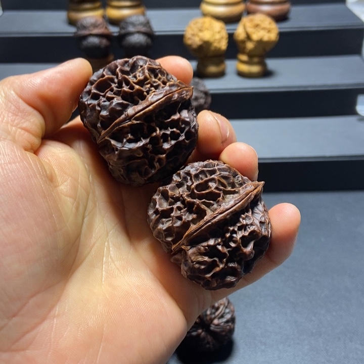 文玩核桃吊坠大*B凤凰牡丹45mm