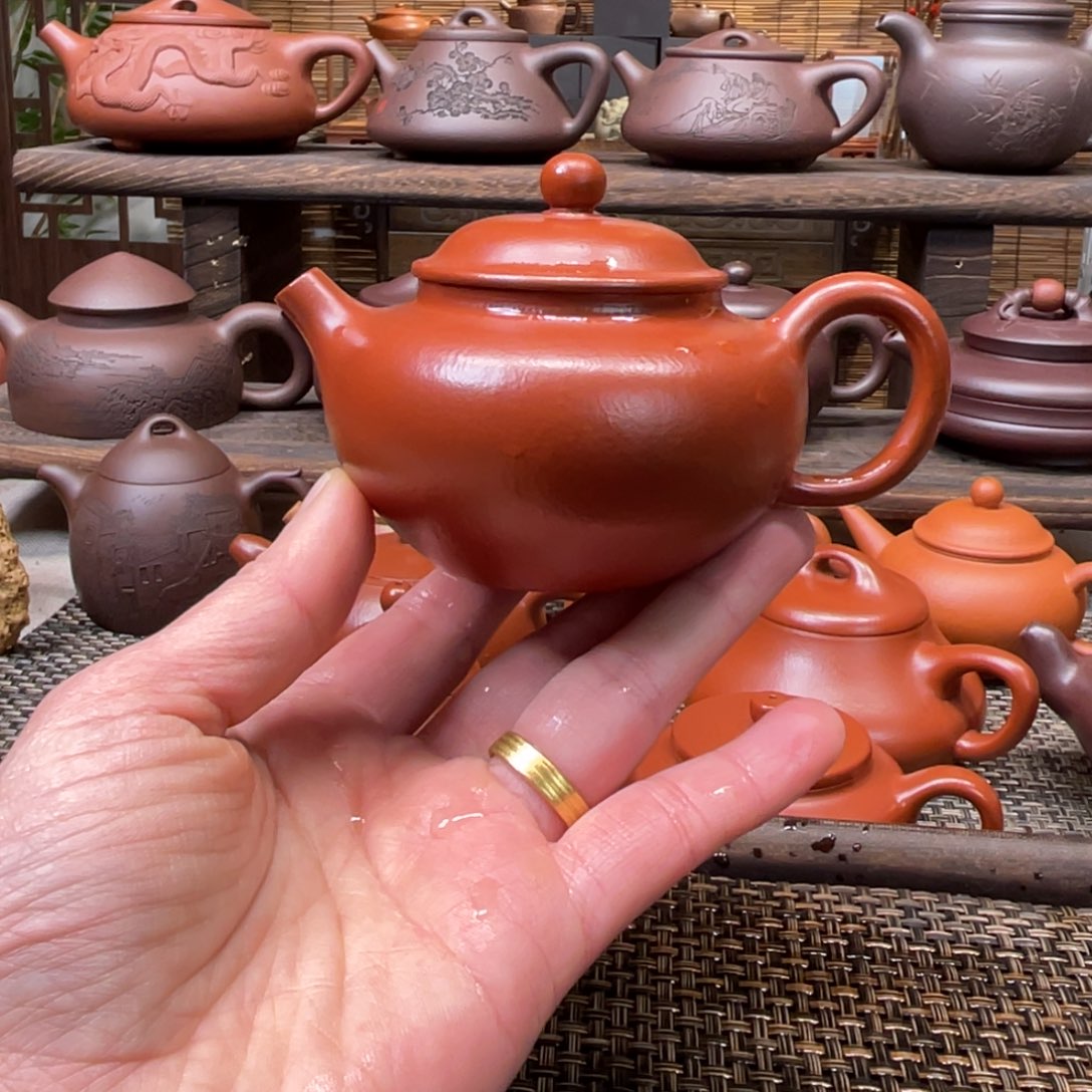 紫砂茶壶宜兴原矿紫砂手工制150全