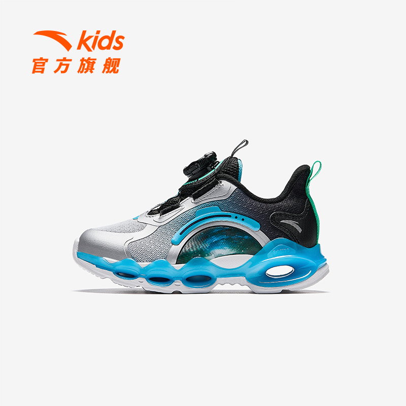 【能量环小童】安踏儿童女男小童跑鞋儿童犟弹旋钮运动跑步鞋欧若风