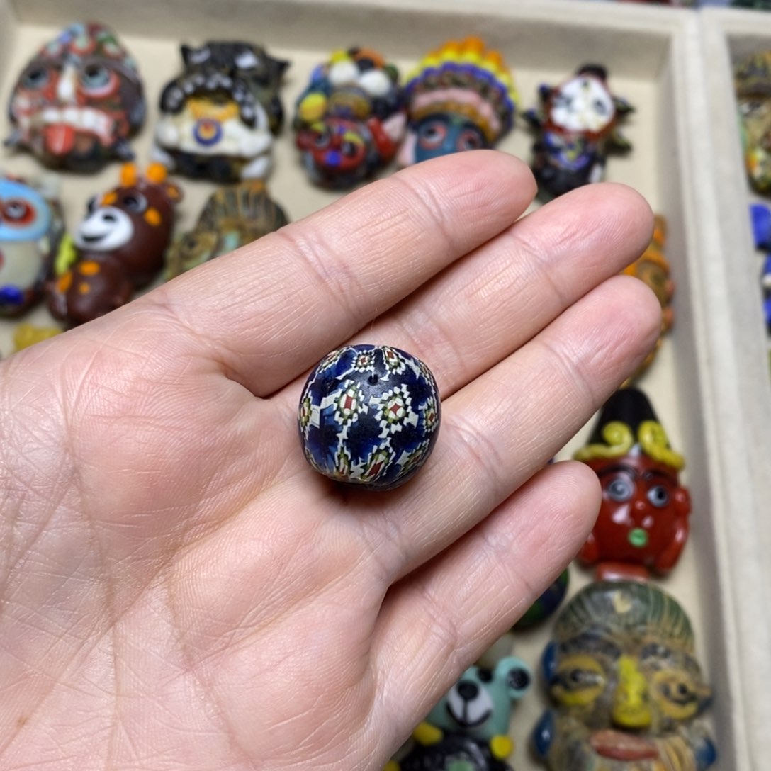 琉璃颈饰福利圆珠094