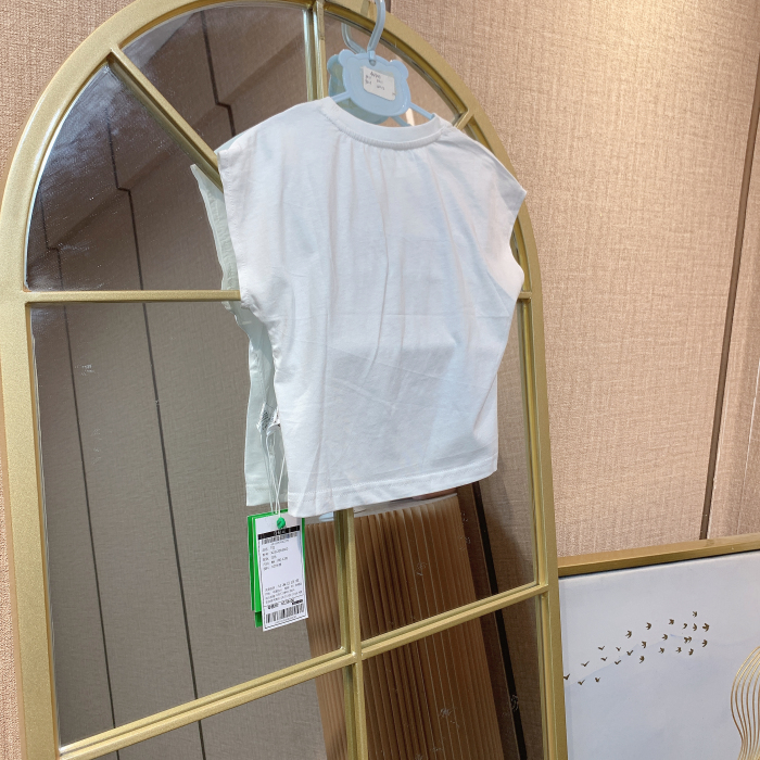 AN403    宝宝白色短袖T恤   夏款