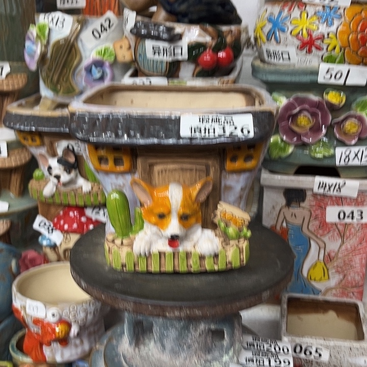 自***渡粗陶材质多肉花盆326