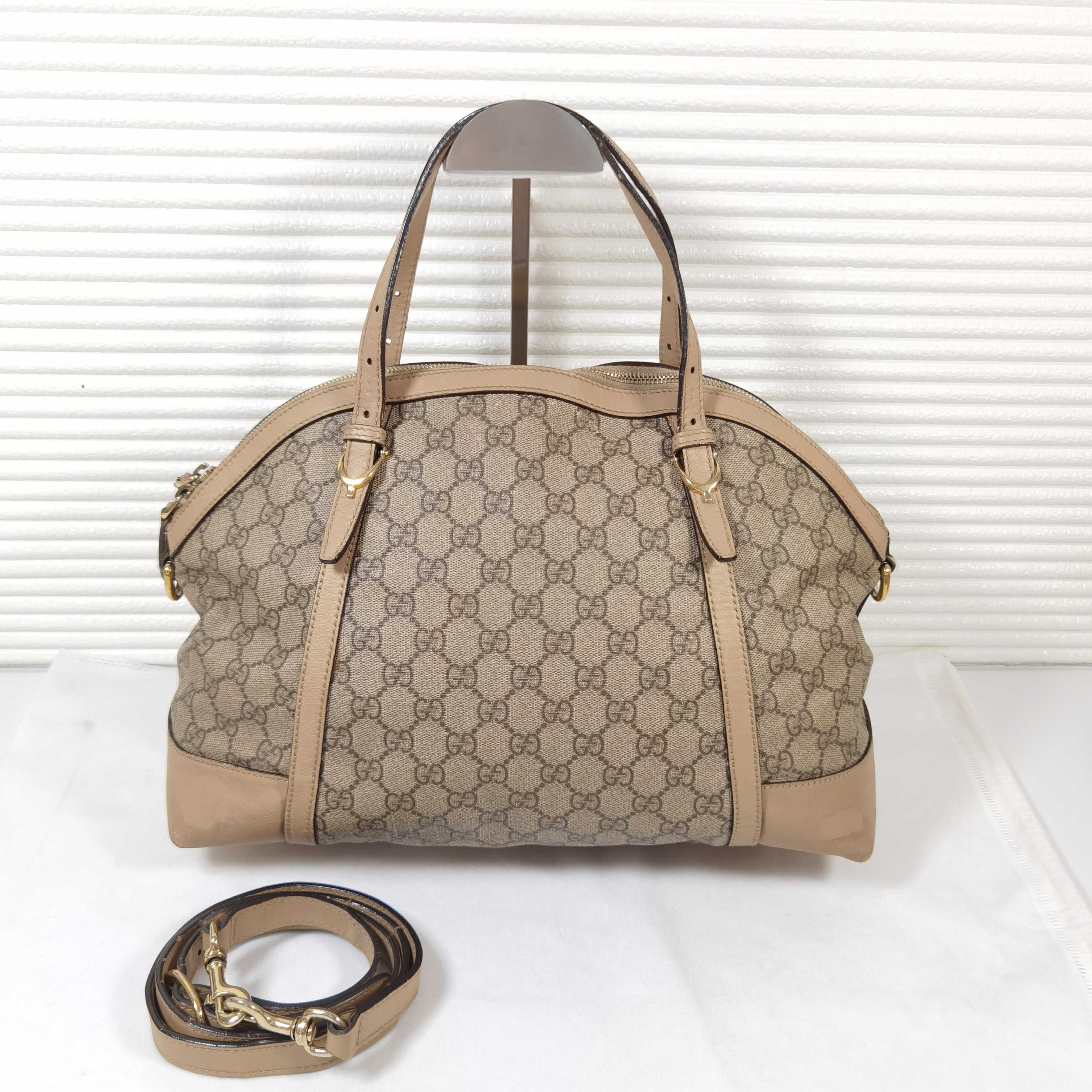 95新 GUCCI/古驰 Gucci古驰 GG Supreme 帆布老花单肩包 手提包