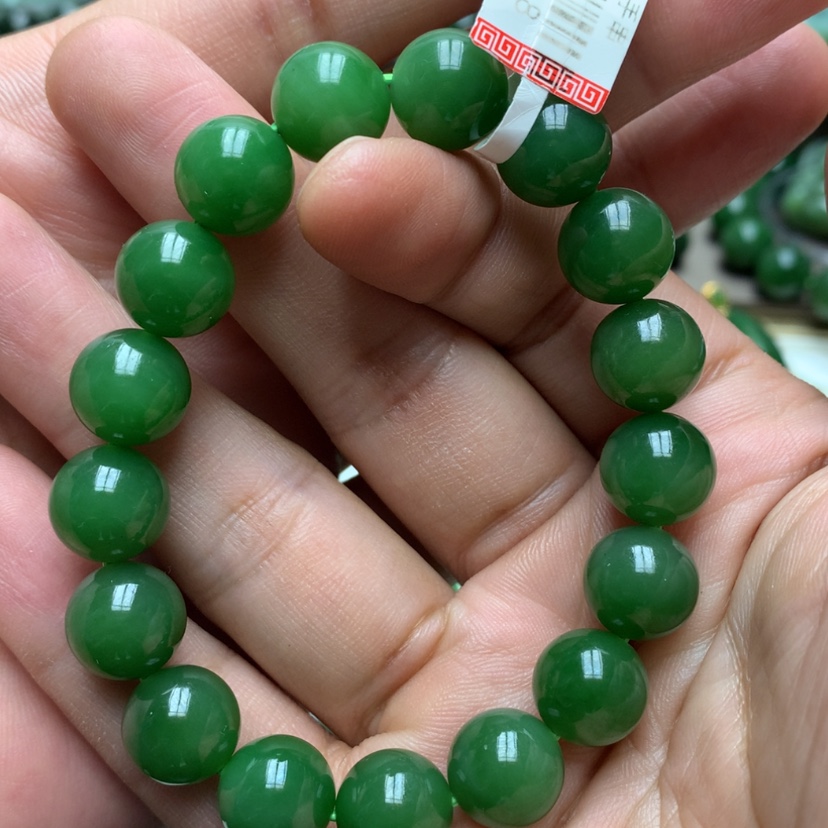 【闪购商品】未镶嵌手链和田玉（碧玉）