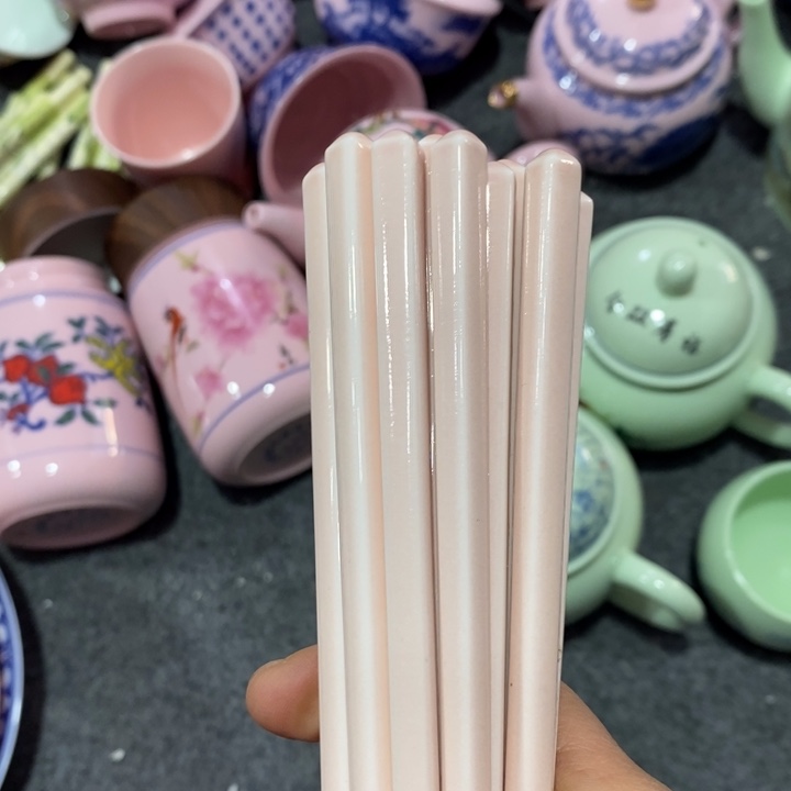 摆件陶红稀土十双筷子