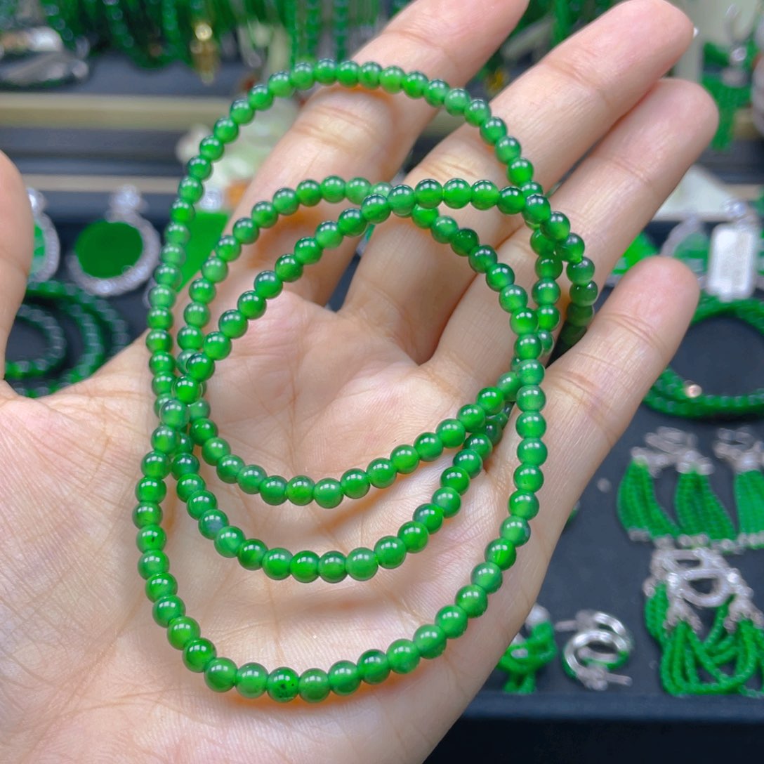 颈饰未镶嵌翡翠项链4 