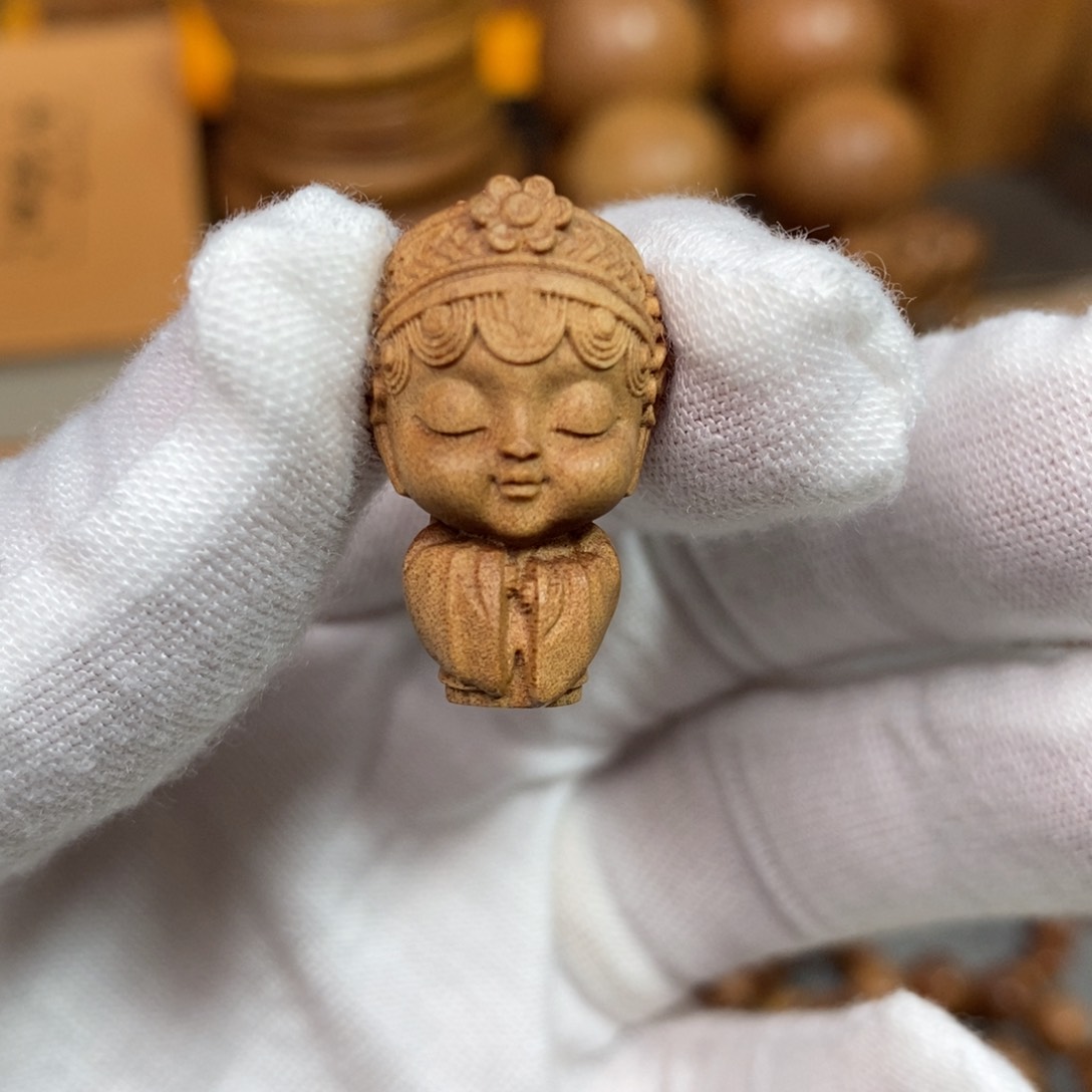 檀香木吊坠青衣印度老山檀香