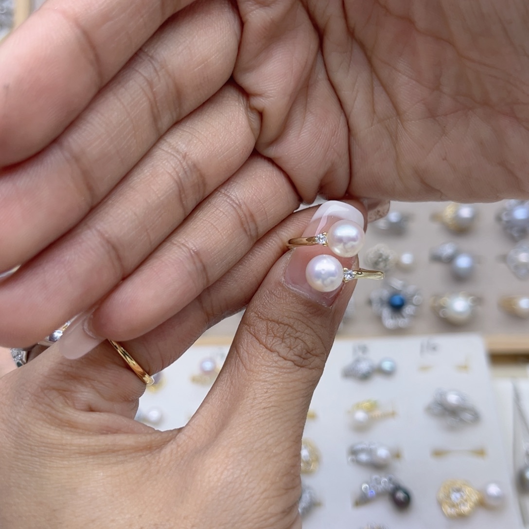 Z***n合金戒指淡水珍珠