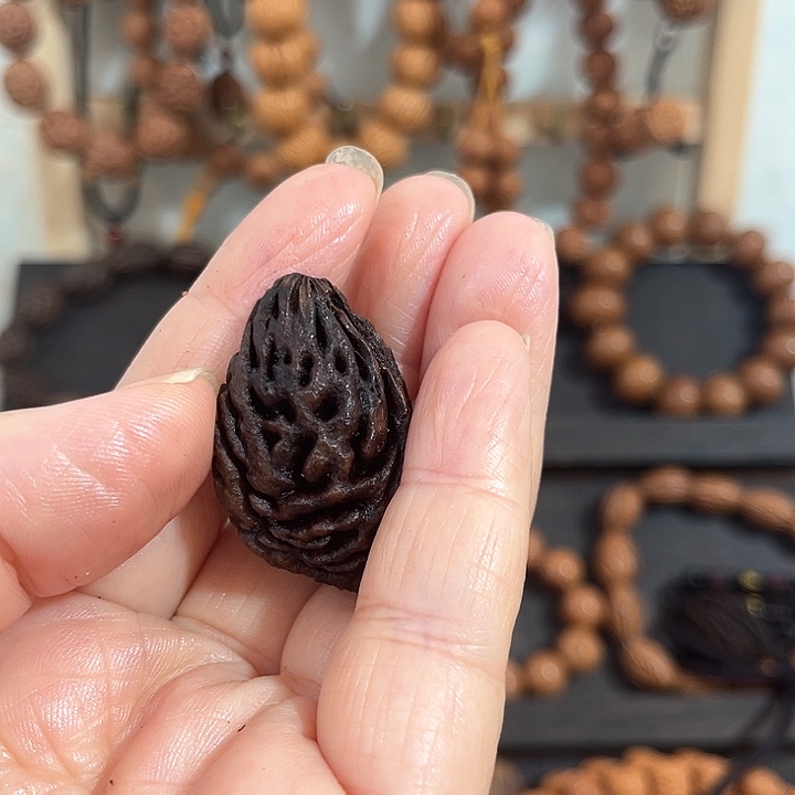 S***~野生桃枭黑碳化籽