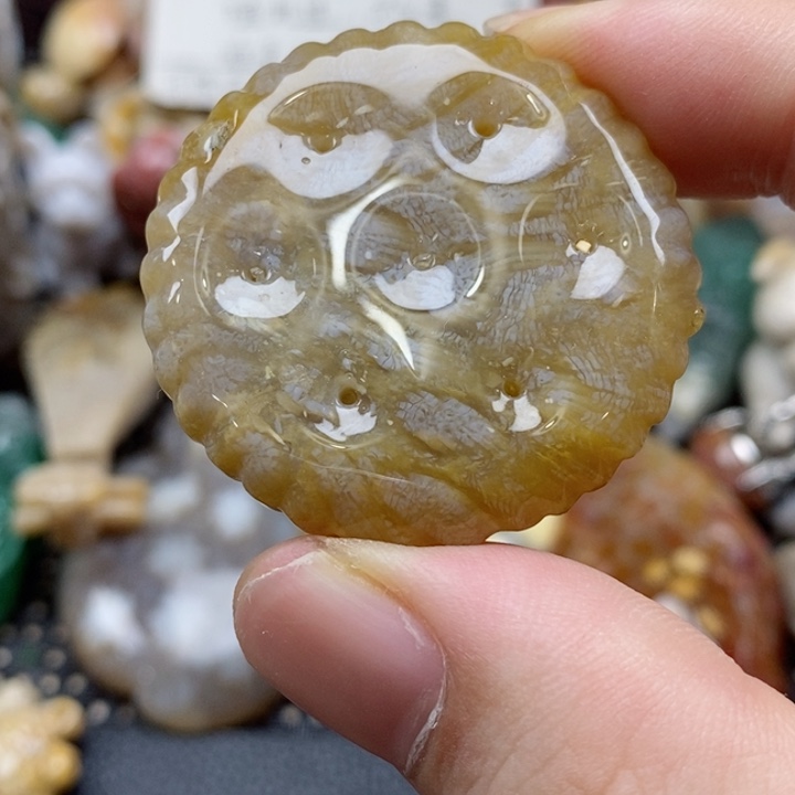 硅化珊瑚（珊瑚玉）颈饰未镶嵌