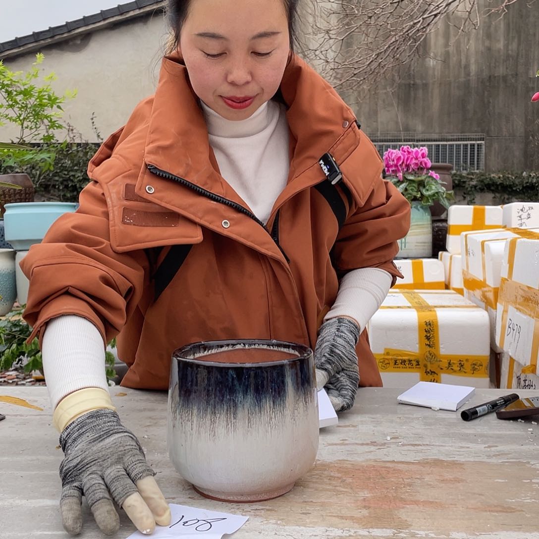 红陶王嫂花盆直播0311-108