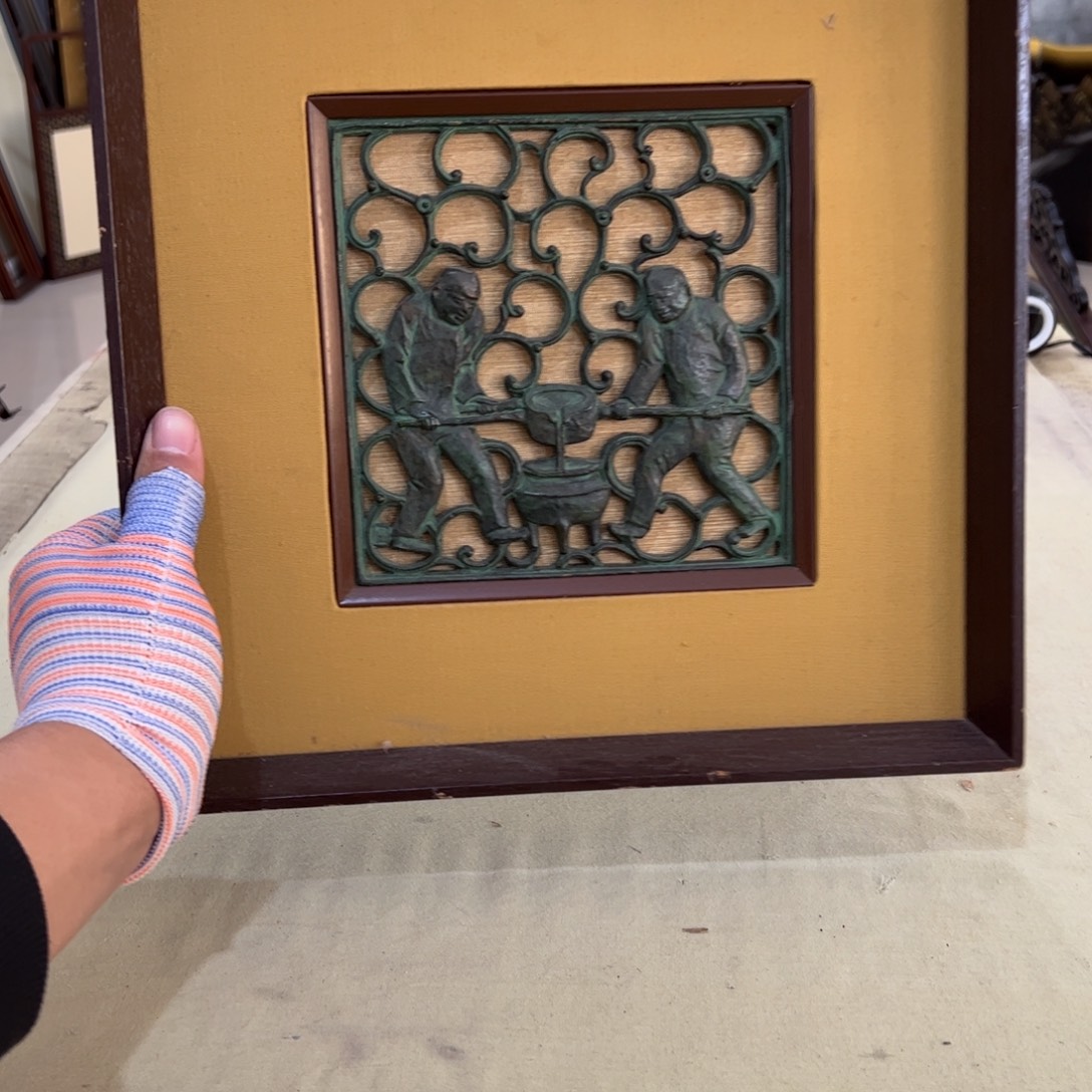 埃***克绘画屏风框画茶空间设计