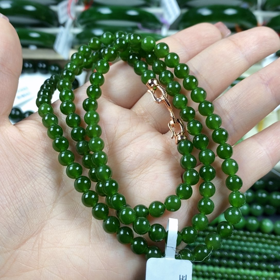 和田玉（碧玉）颈饰未镶嵌6m