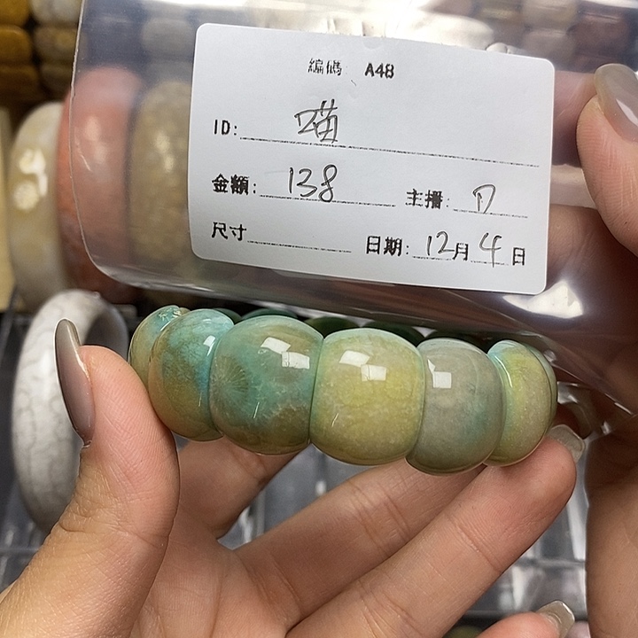 喵***郎硅化玉未镶嵌好看