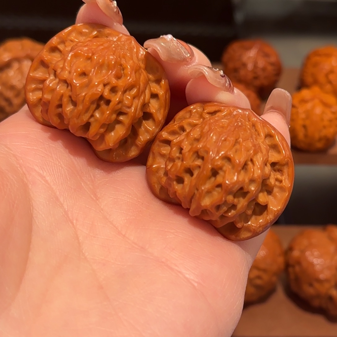 桃核吊坠精品盘山公子帽36 325