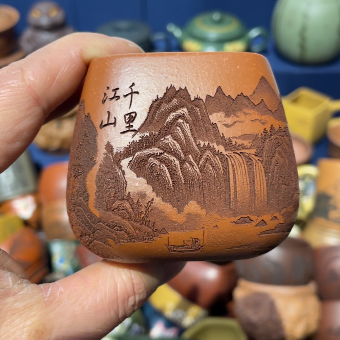 原矿紫砂手工主人杯
