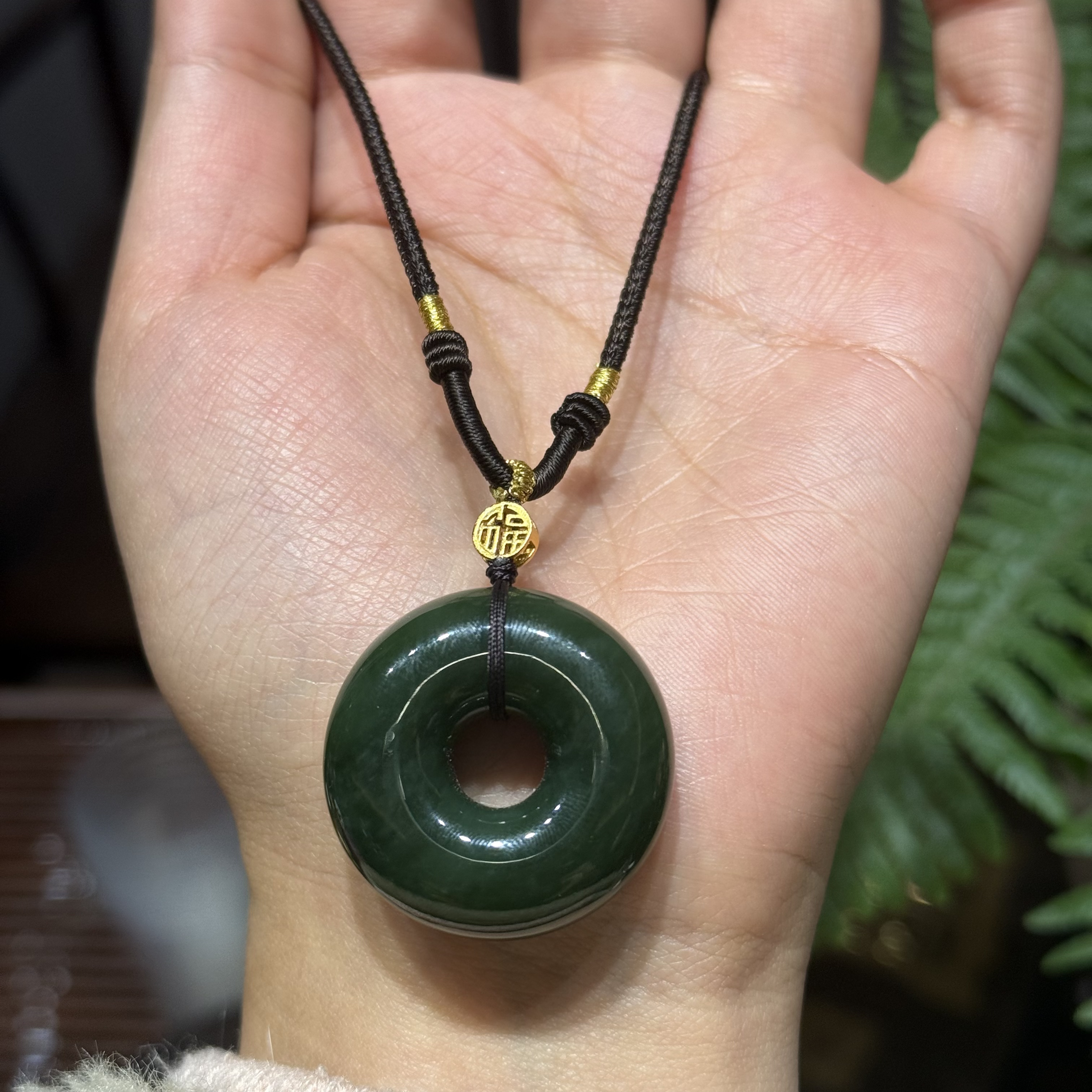 和田玉颈饰未镶嵌俄七31➕碧玉平安扣豹哥拍一发一