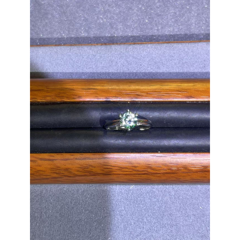 a2349白托绿六爪戒指多样发