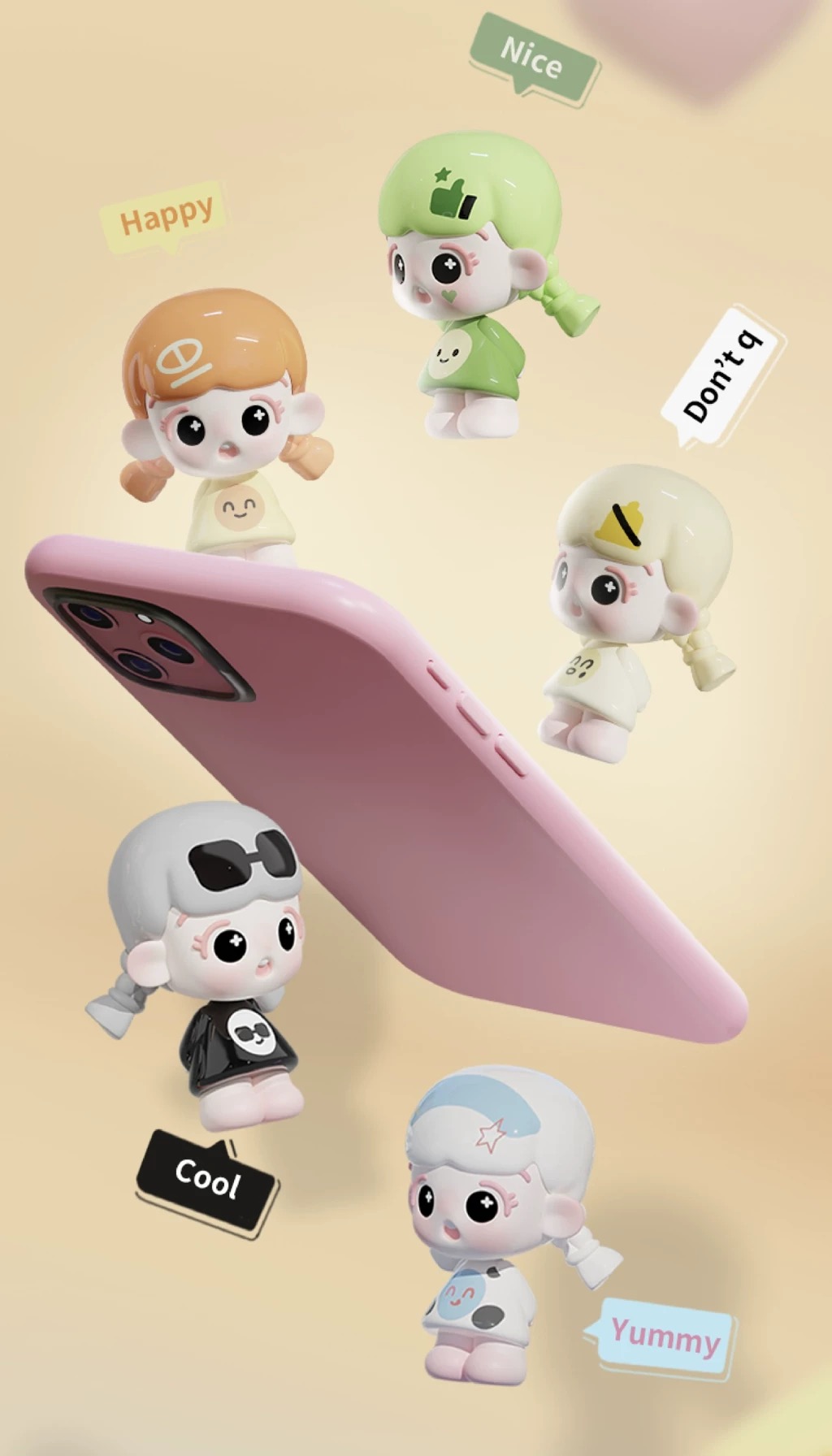 （拆盒）倒倒初代萌粒-心情工坊系列可爱潮玩女生礼物手办玩具