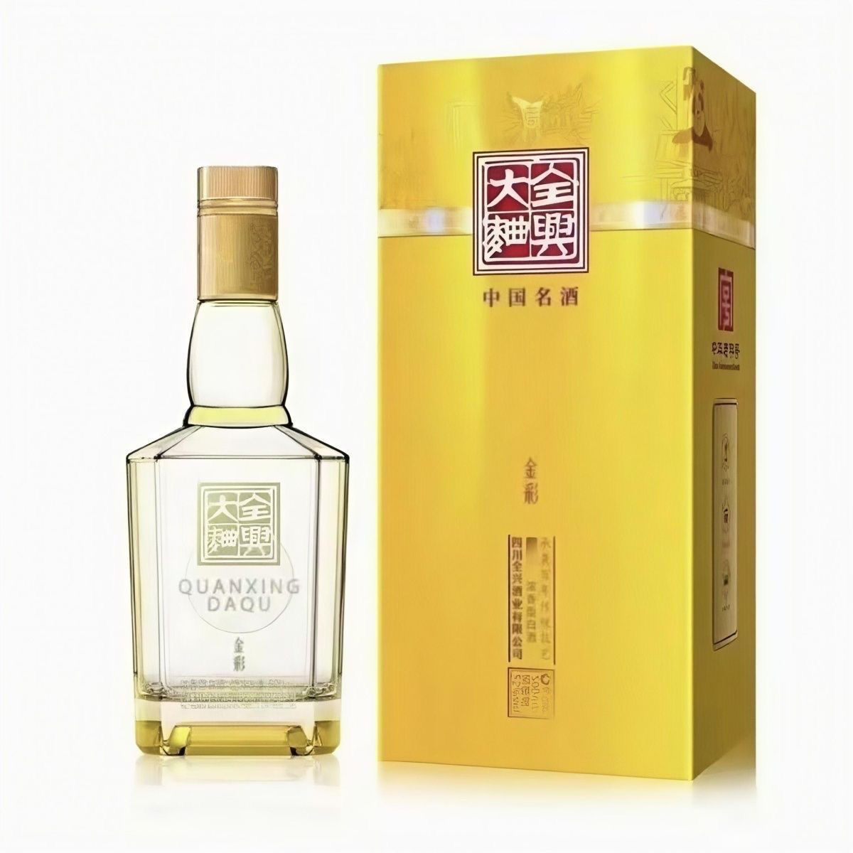 全兴大曲 金彩  浓香型白酒  纯粮高度白酒52度500ML