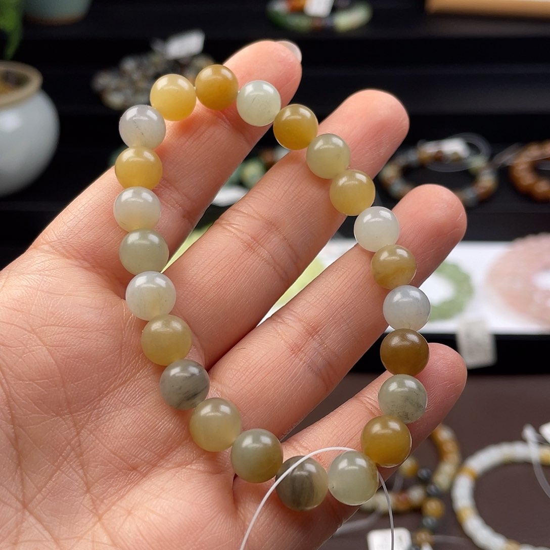 和田玉手串未镶嵌