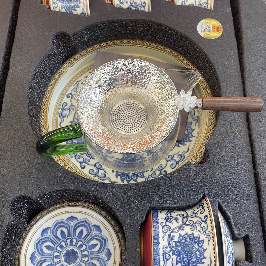 陶景德陶瓷盖碗茶具