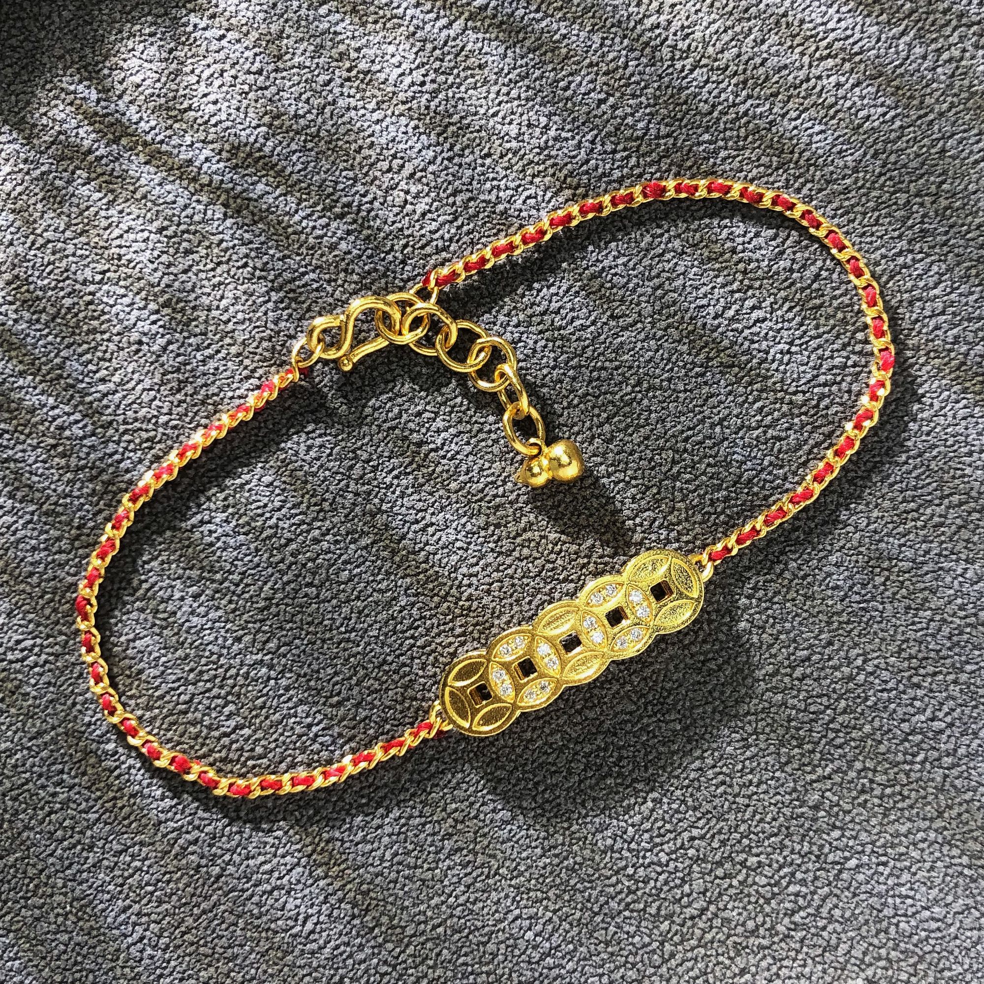 【举石】TA07-943-514足金钻石手链（一件/约5.5*20*3mm/长约17cm）H