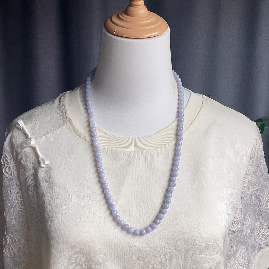 翡翠未镶嵌项链项链