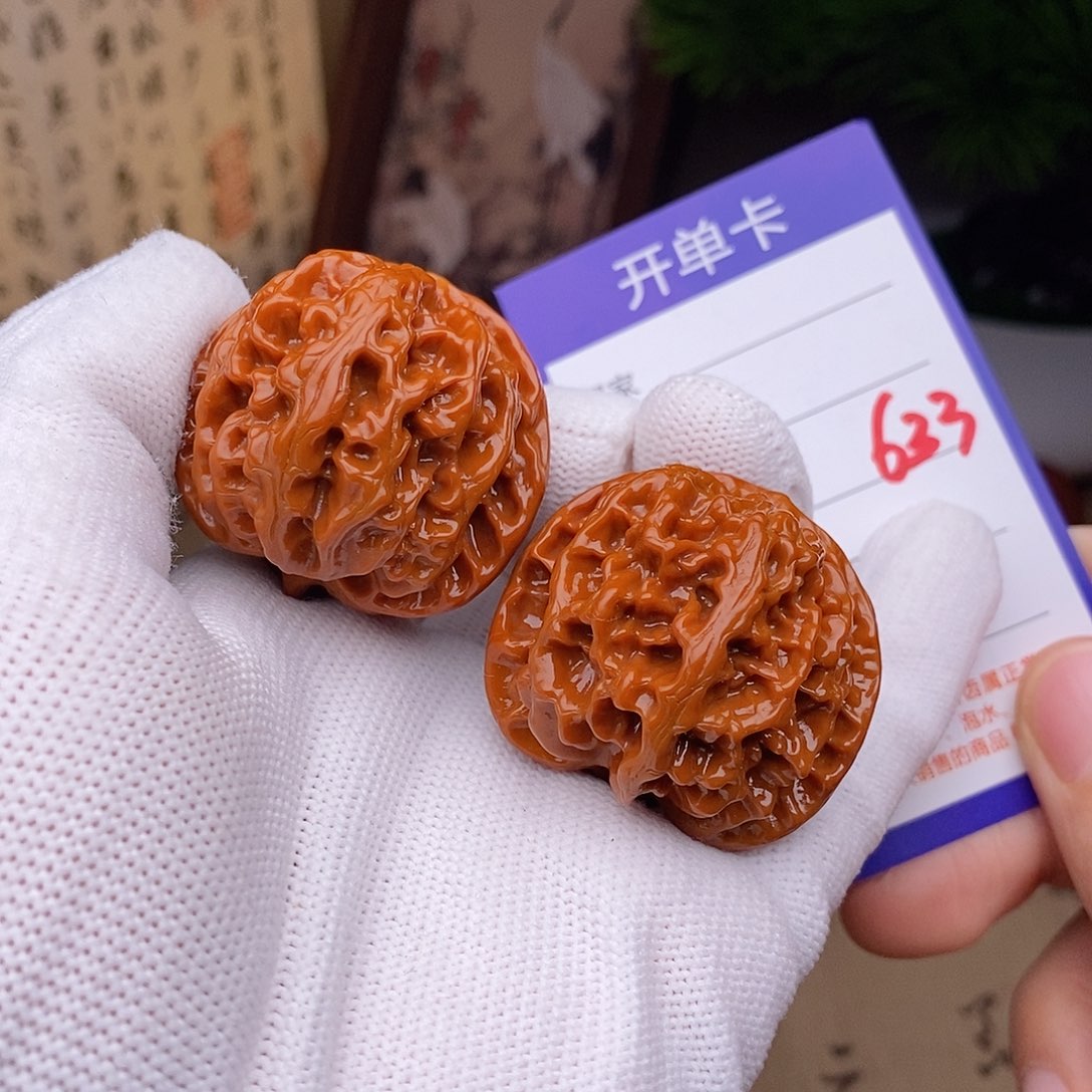 文玩核桃把件38苹果园633