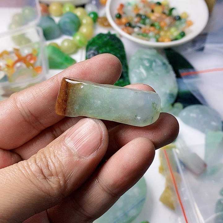 翡翠散珠天然翡翠A货
