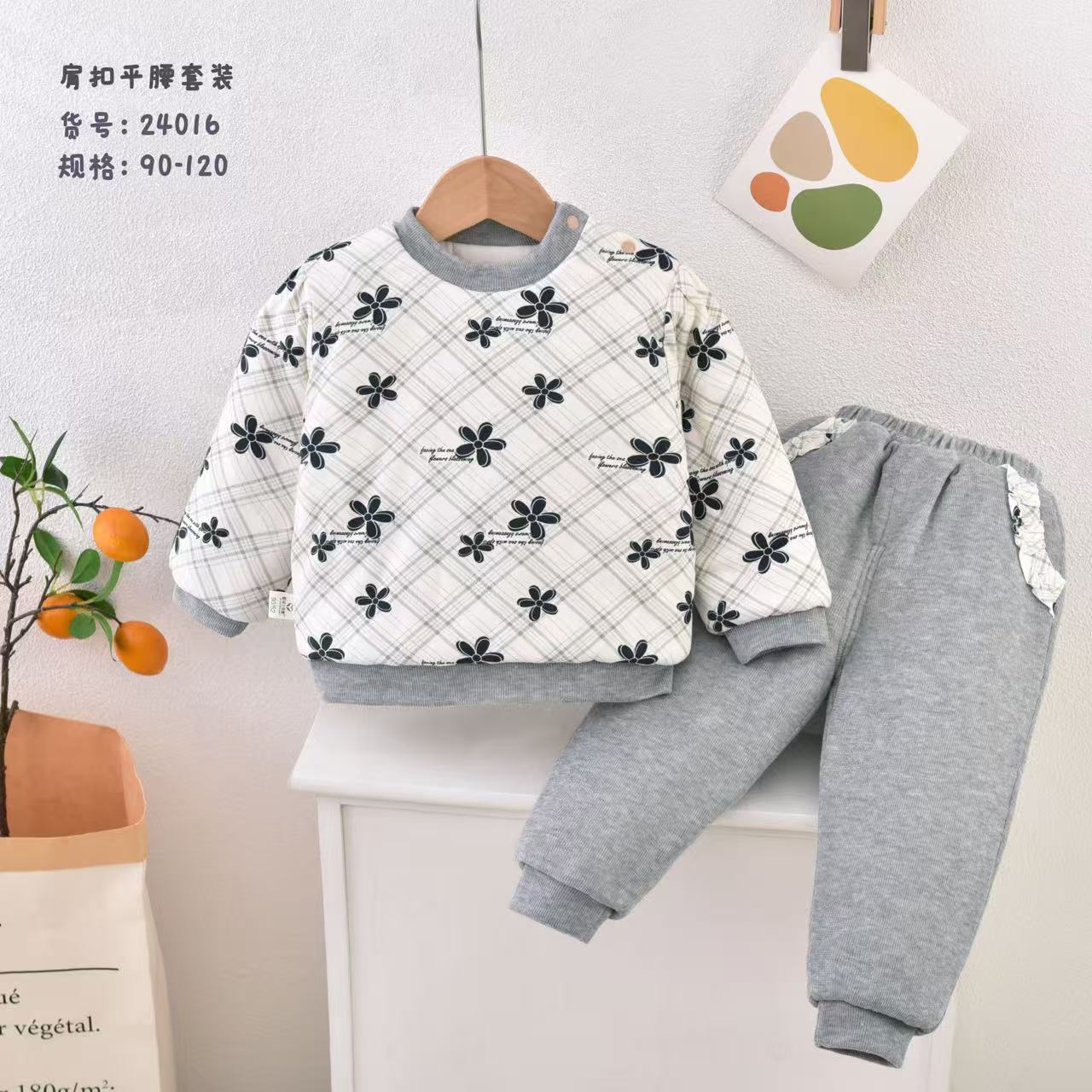 300克套头秋冬常规款厚款卡通动漫冬季套装婴儿加厚卫衣秋冬