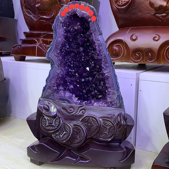 紫晶大型摆件（非配饰）未镶嵌天****尔妞妞