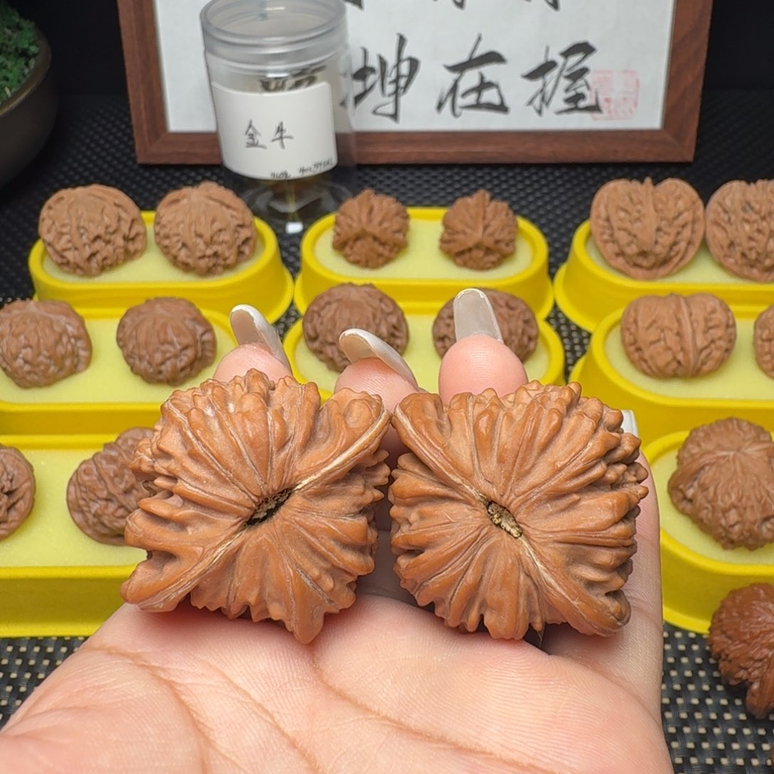 文玩核桃把件41蓟县楼扫尖