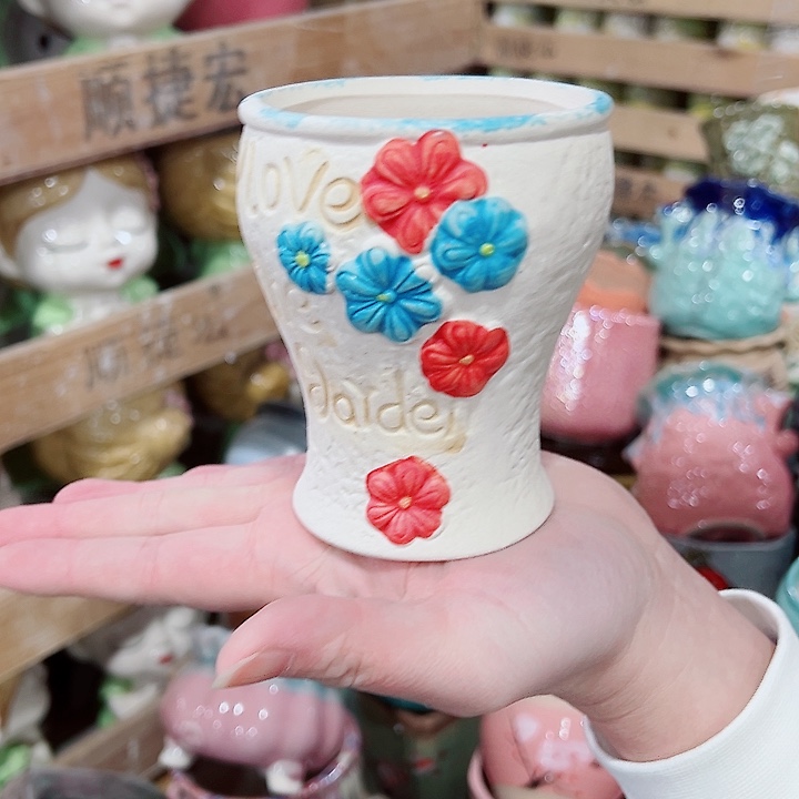 有孔，凑单福利满10元发货陶瓷多肉花盆！