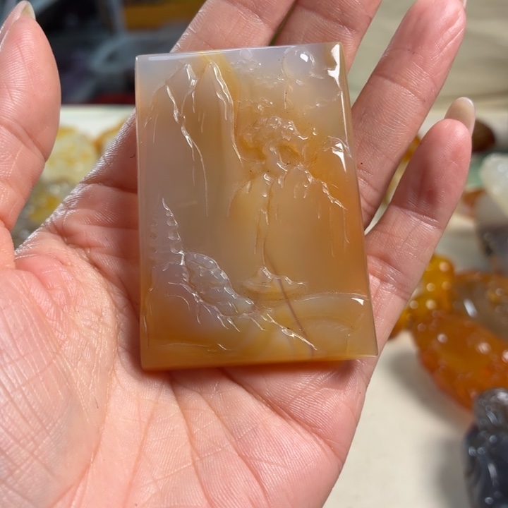 玛瑙/玉髓未镶嵌吊坠(不含链)