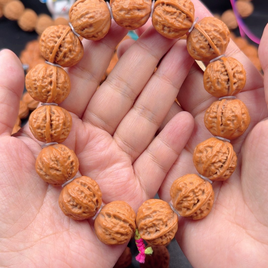 文玩核桃手串粗筋八棱手串