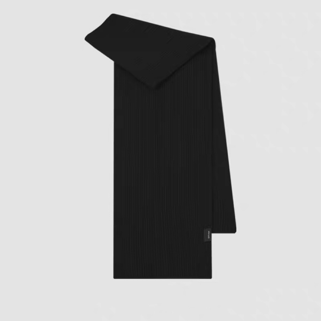 吴大大-针织围巾加厚围脖纯色毛线粗针织围巾女2025新款保暖