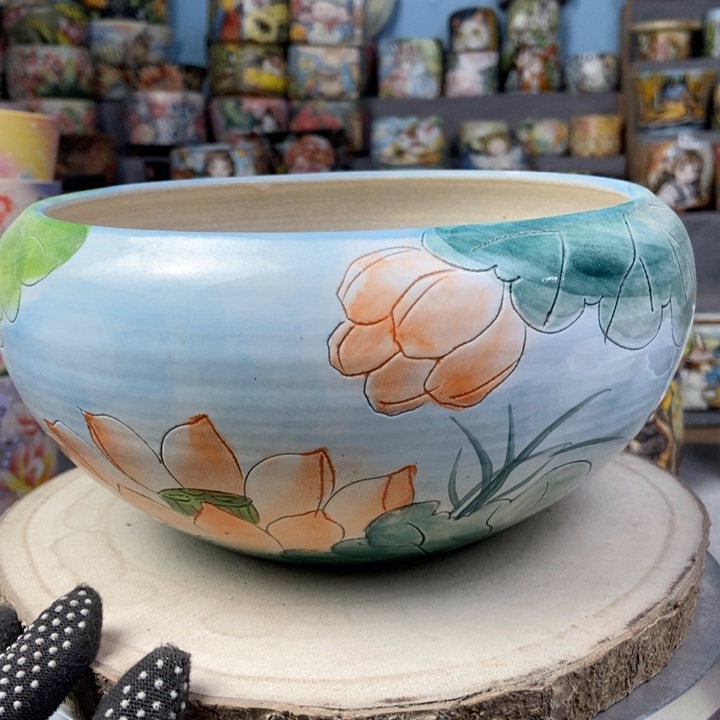 红陶景德镇艺术手绘作品
