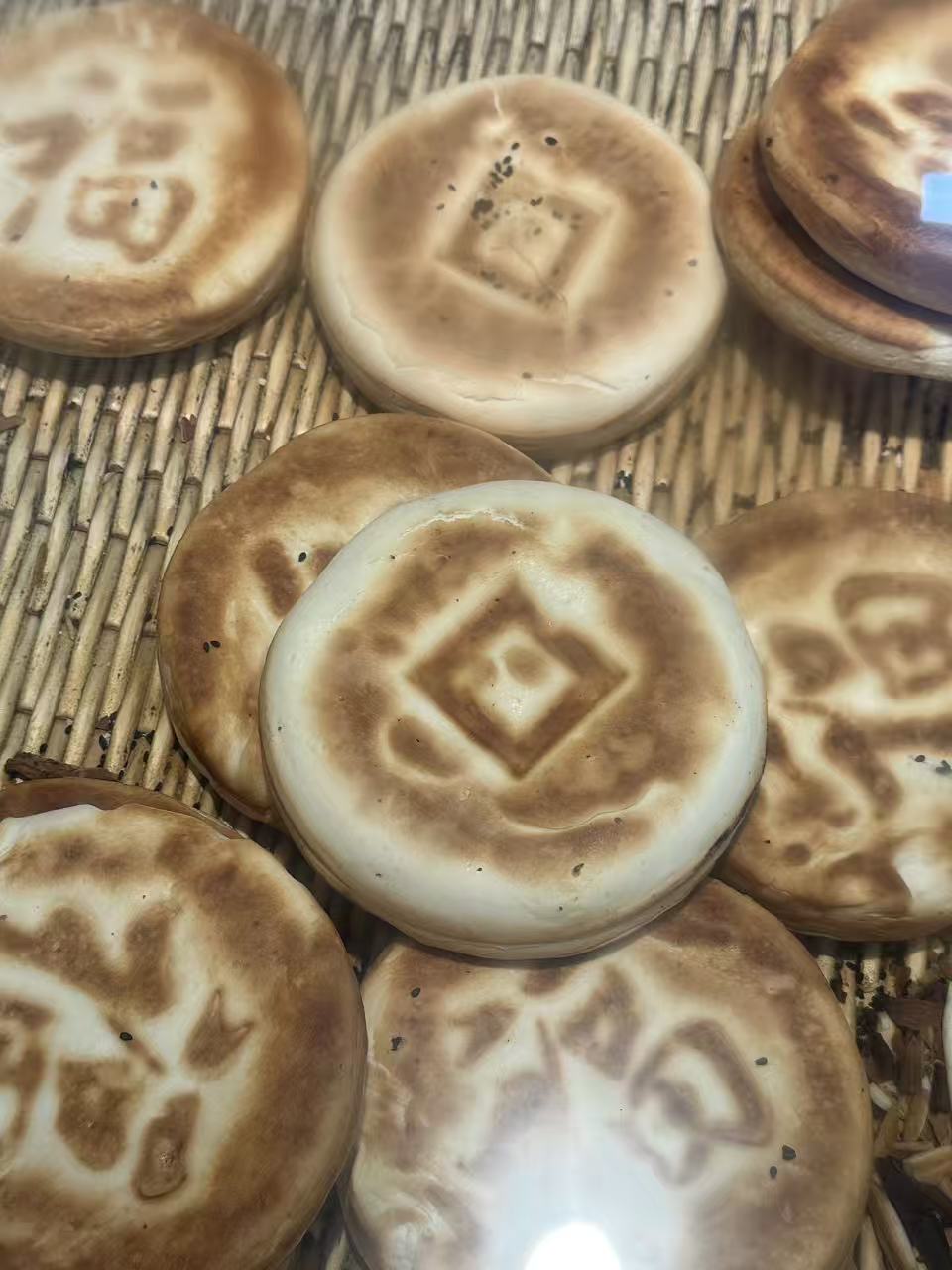 正宗口福饼哈尔滨道里菜市场面食火烧童年味道福字饼