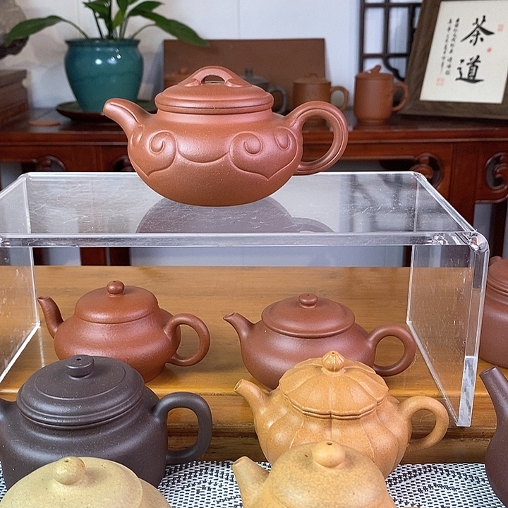 茶壶紫砂红皮龙仿古如意零添加