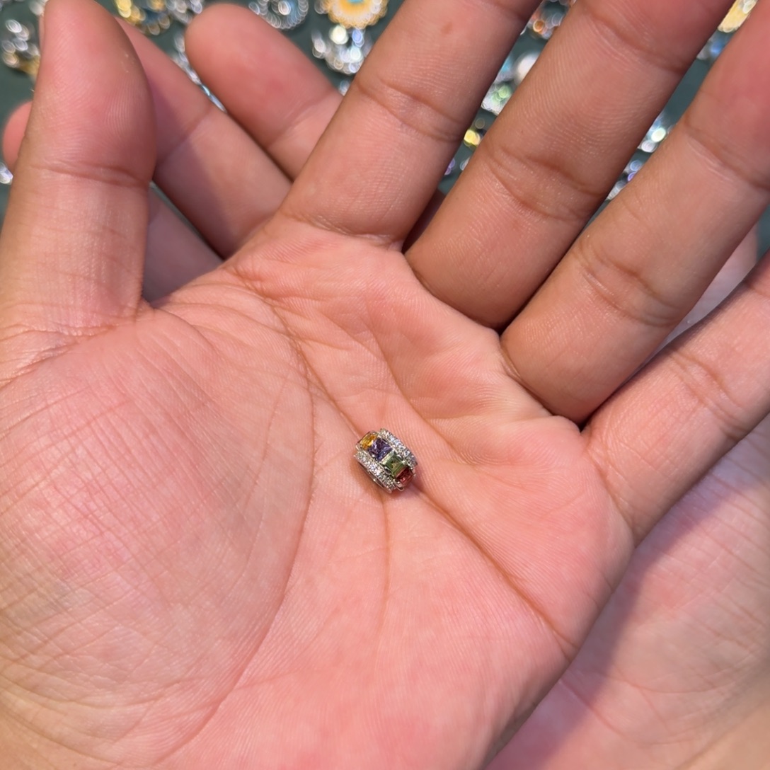 S***h托帕石银S925镶嵌吊坠(不含链)