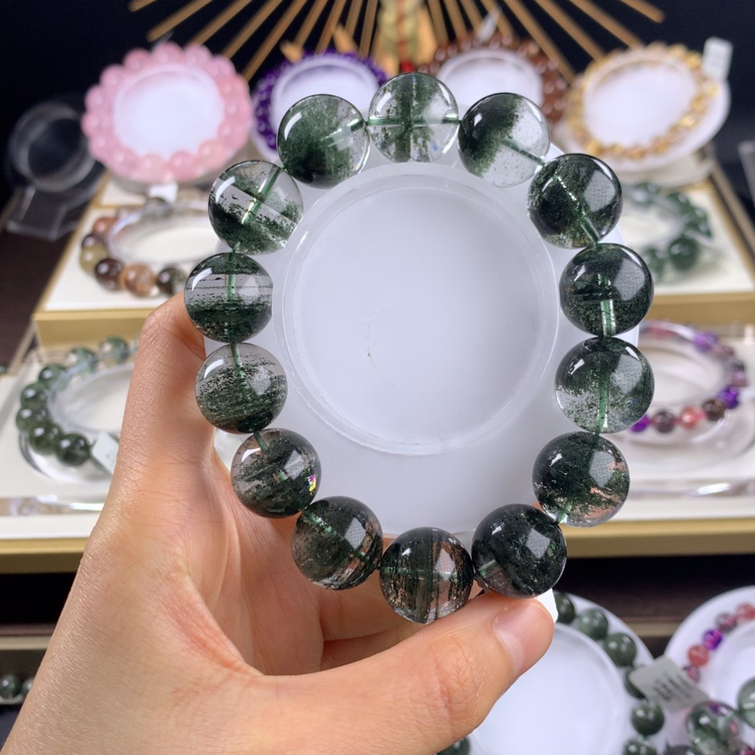 水晶手链未镶嵌J****e绿幽灵