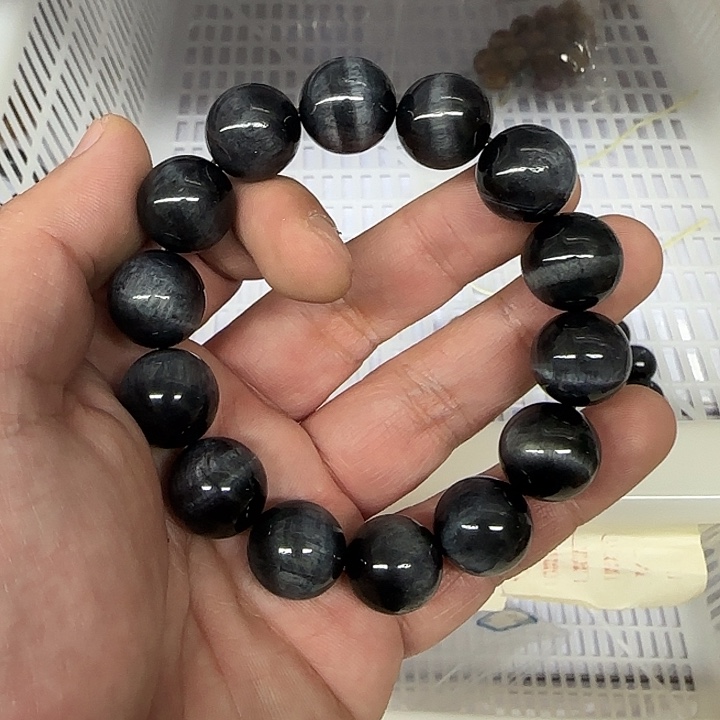 白玉菩提吊坠蓝色330