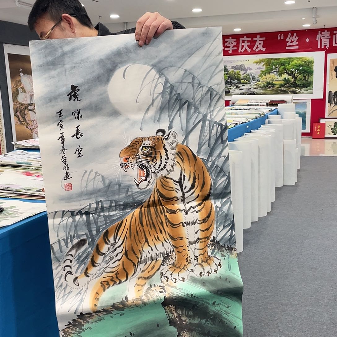 国画今天上午国画作品展示