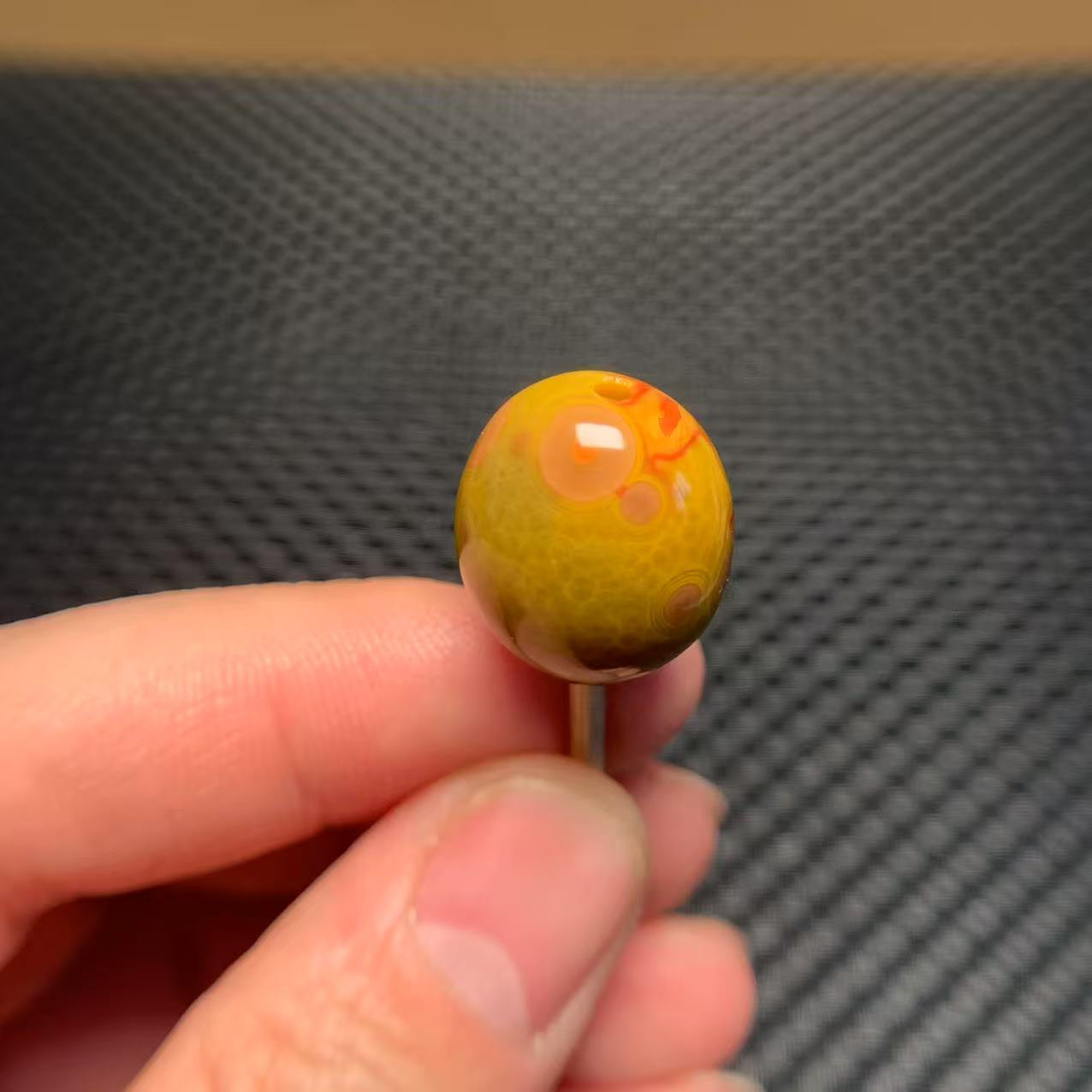 战国红天眼蛋珠20×16mm尺寸