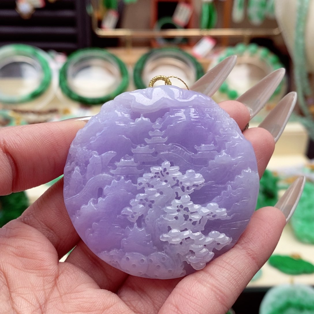 颈饰未镶嵌翡翠翡翠吊坠