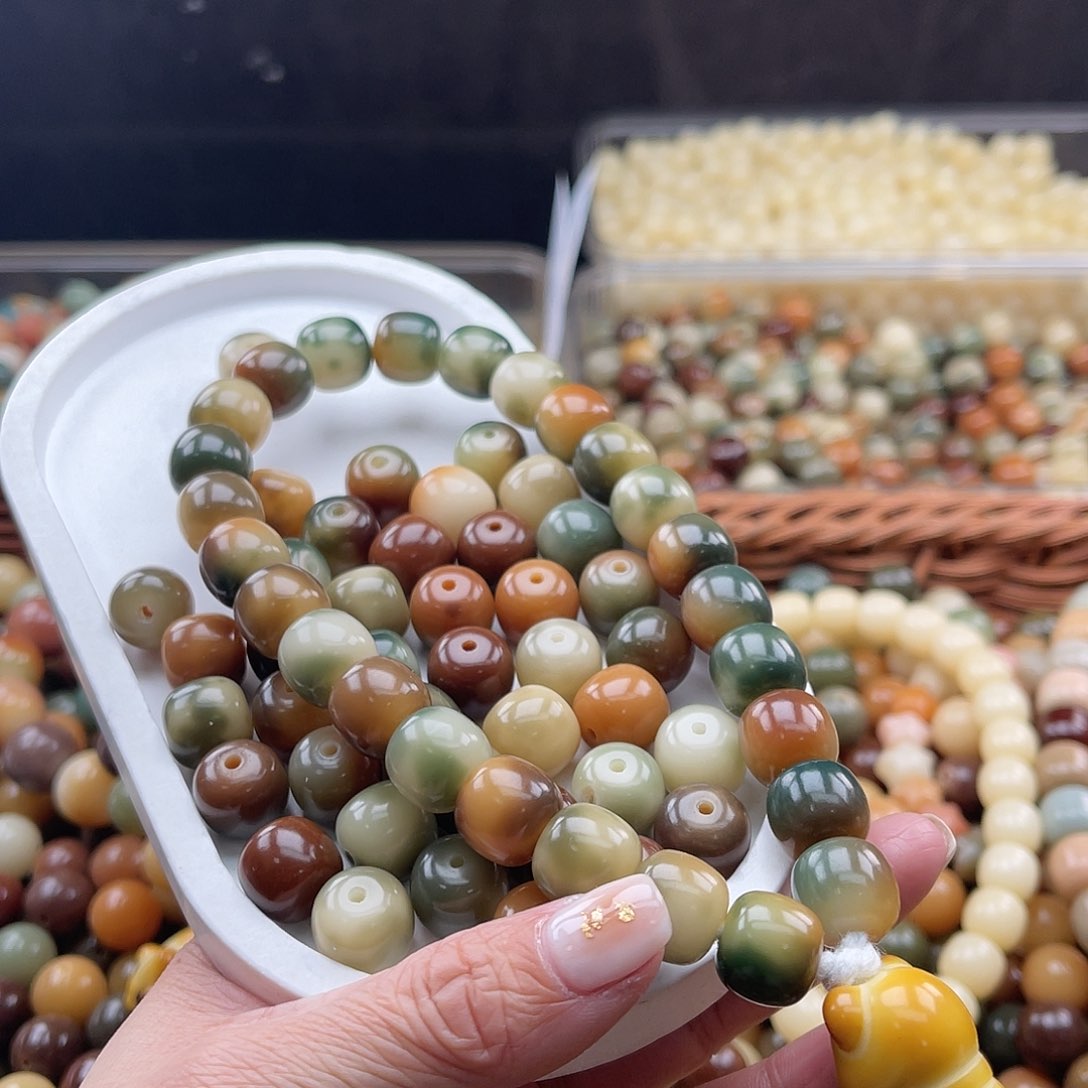 白玉菩提吊坠C/12.75mm/100+10颗