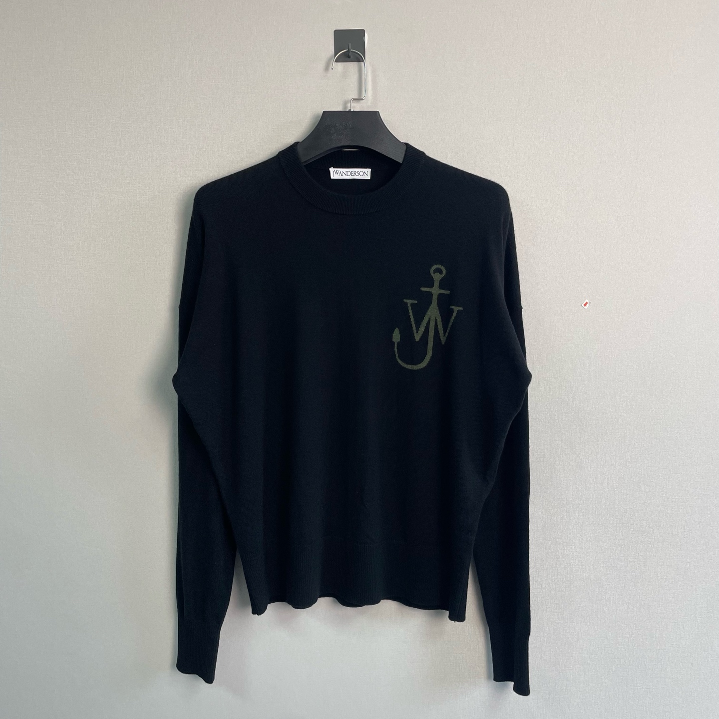 未使用 YSL/圣罗兰 jw anderson 黑色胸口logo针织衫/M码/全新